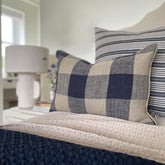Waffle throw, navy 180x260cm